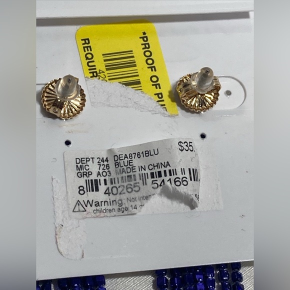 💴Sold💴 Anna & Ava Cascade Rhinestone Drop Earrings - Picture 4 of 6